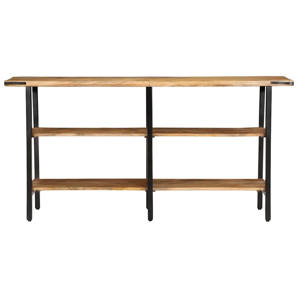 vidaXL Tavolo Consolle 140x35x70 cm in Legno Massello di Mango