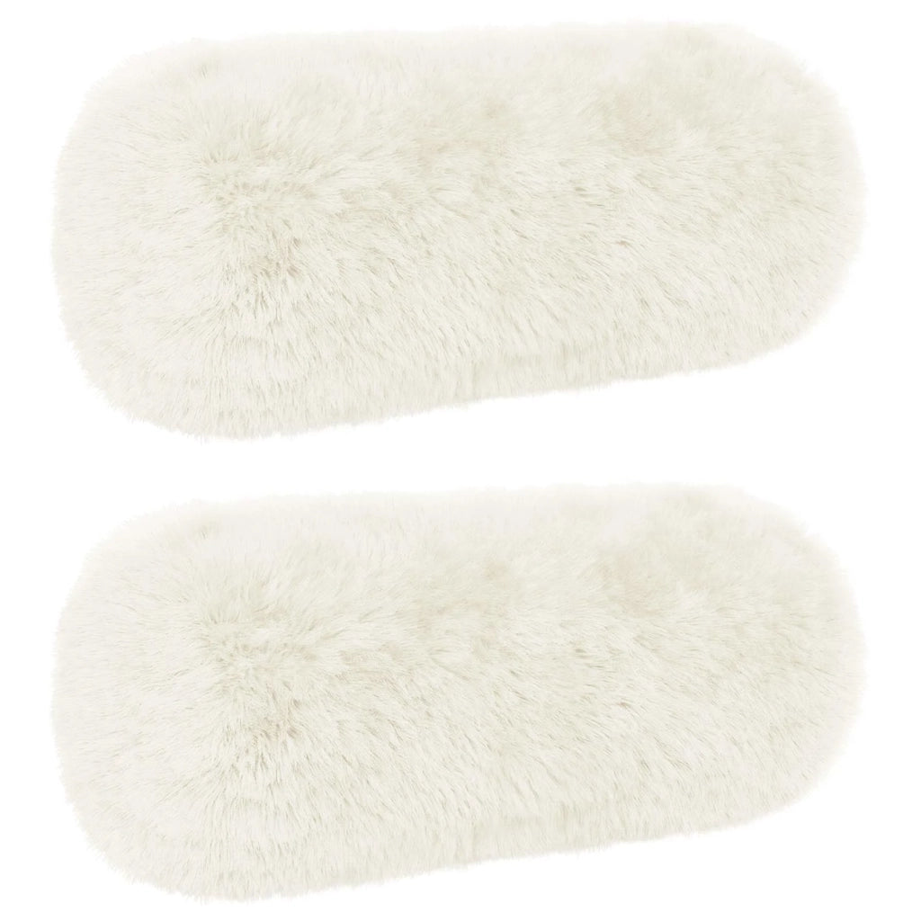 Cuscino con cuscino HEERLEN 2 pz Bianco Fleece PV 930195