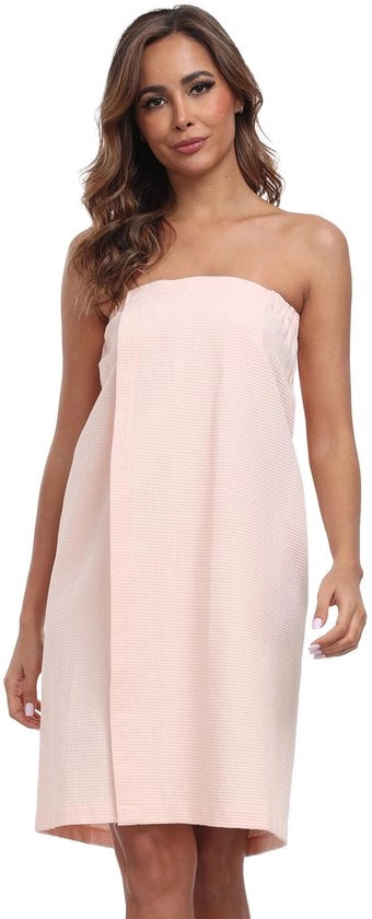 Sauna kilt per donne con cintura elastica e chiusura a clip 100% cotone