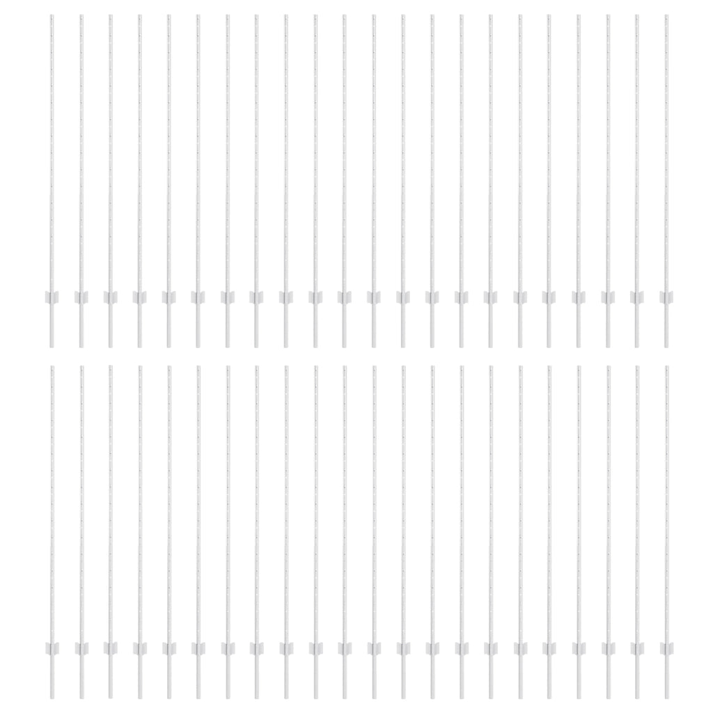 Pali di Recinzione 88 pcs U-Channel Argento 200 cm Acciaio