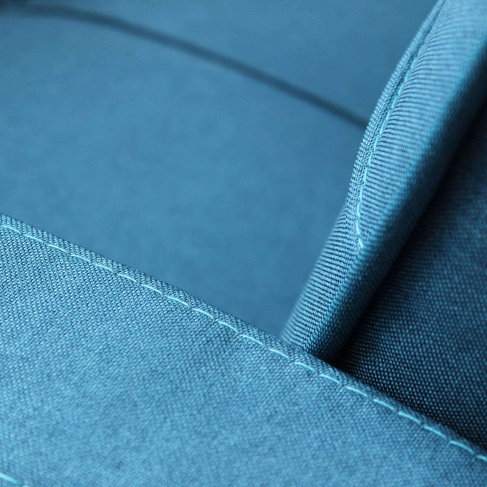 Divano Letto Anson 194x83x74 cm in Tessuto Blu melange