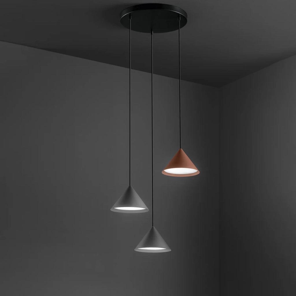 Sospensione Minimal Peak Metallo Antracite Led 12W 3000K Ip20
