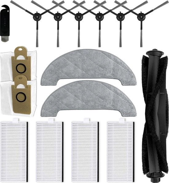 Accessori di riserva per Airrobo T10+ - spazzola principale spazzole laterali filtri Hepa pannelli di pulizia