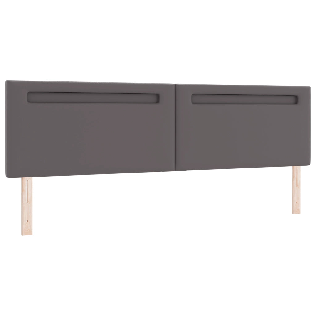 Letto a molle  con materasso Grigio 200x200 cm Similpelle