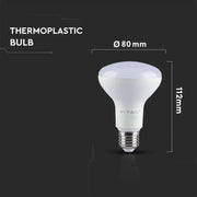 Lampada LED E27 R80 Riflettore 9W=95W 220V Bianco Freddo 6000K SKU-21137