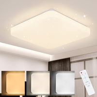 ZMH Lampada da soffitto LED 37W telecomando motivo stellato per camera letto