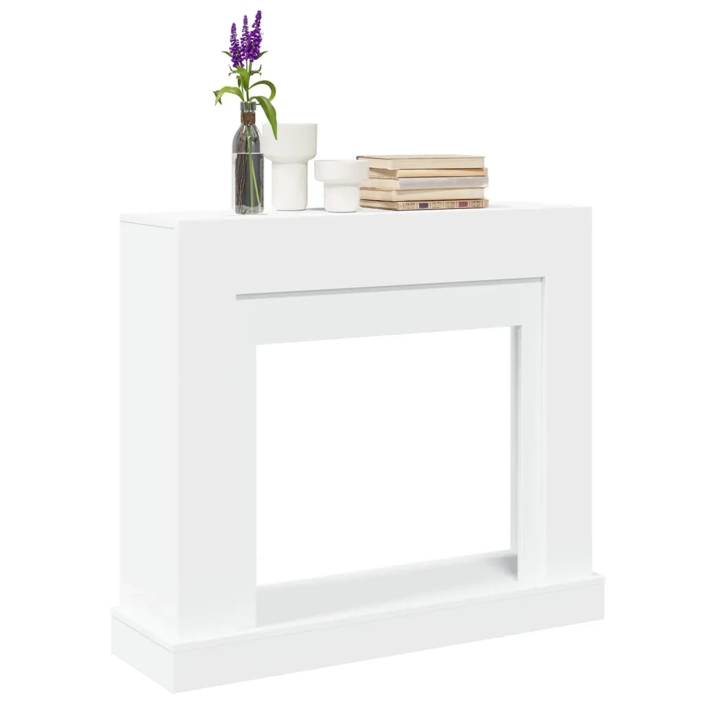 Cornice per Camino Bianca 100x30x87,5 cm in Truciolato CFW6361976