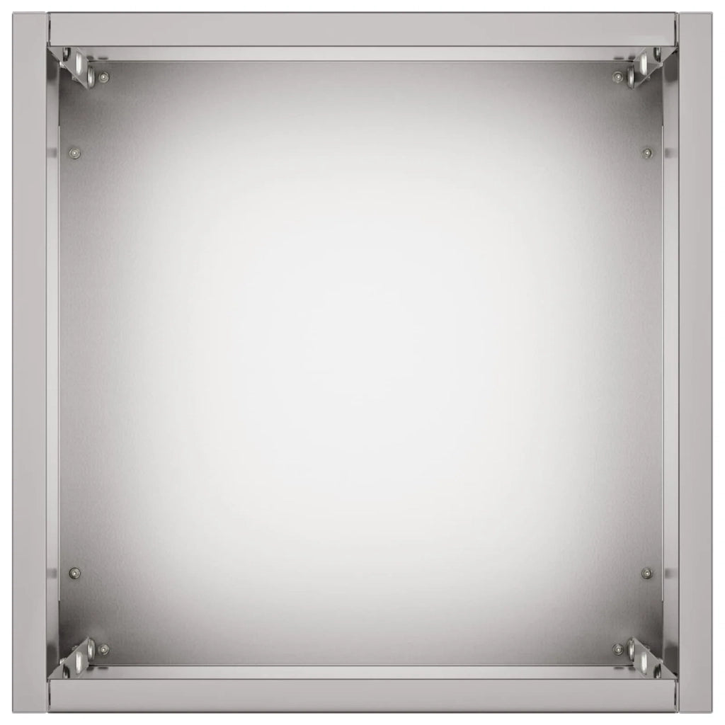 Vaso da giardino Argento 20 x 20 x 75 cm Acciaio zincato 8005326