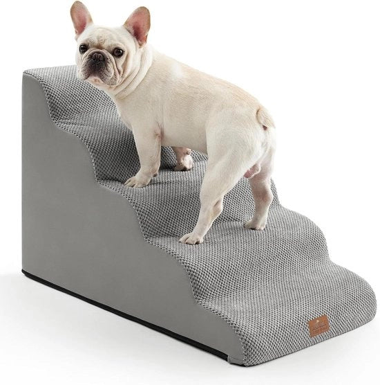 Trappola per cani ampia con copertura impermeabile e schiuma di alta densità - 5 livelli - Grigio - 197 x 338 x 224 mm
