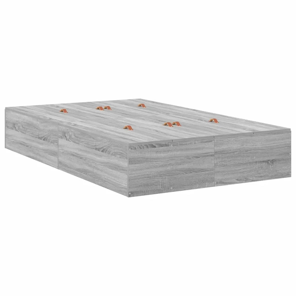 Struttura letto con contenitore Grigio Sonoma 120 cm 3335690