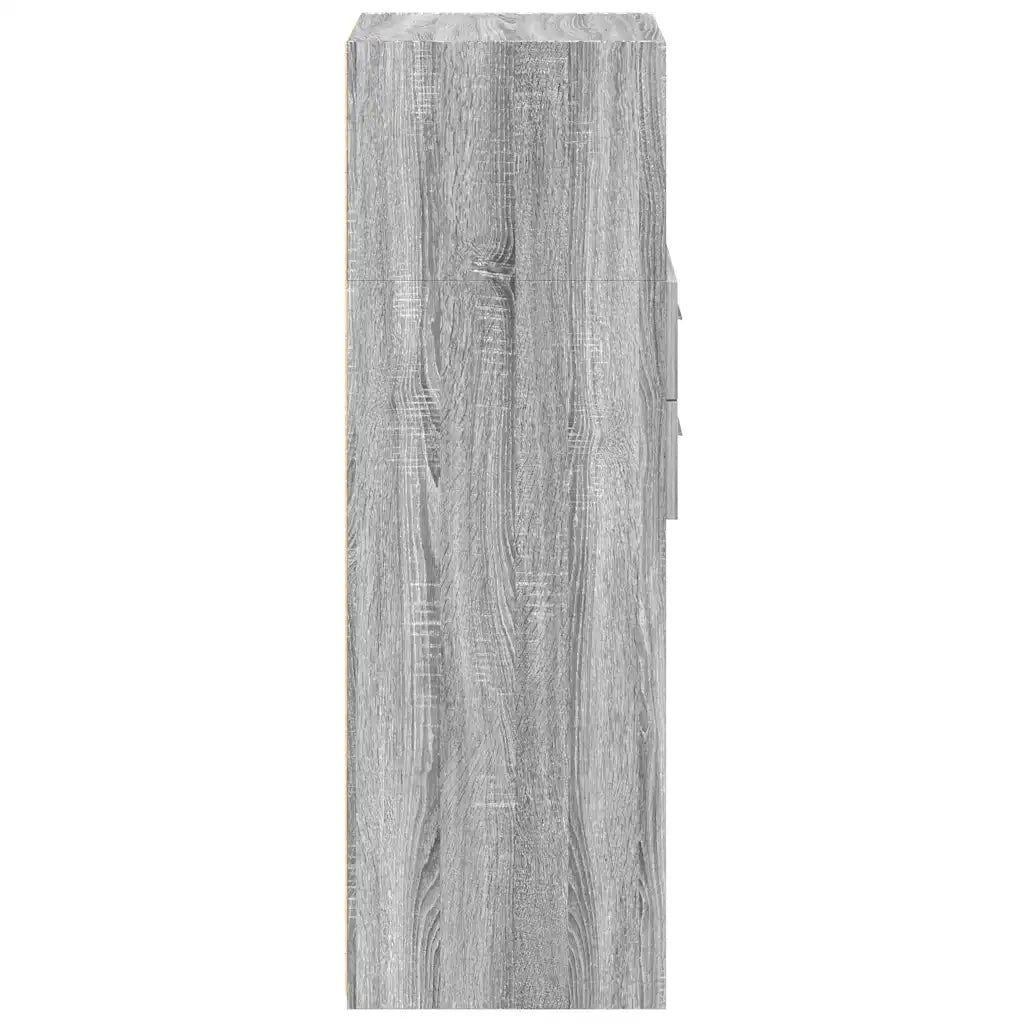 Credenza-Buffet-Armadio da cucina Grigio Sonoma 50x42,5x124 cm in Legno Multistrato