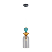 Lampada a sospensione Italux Busco vetro multicolor E27
