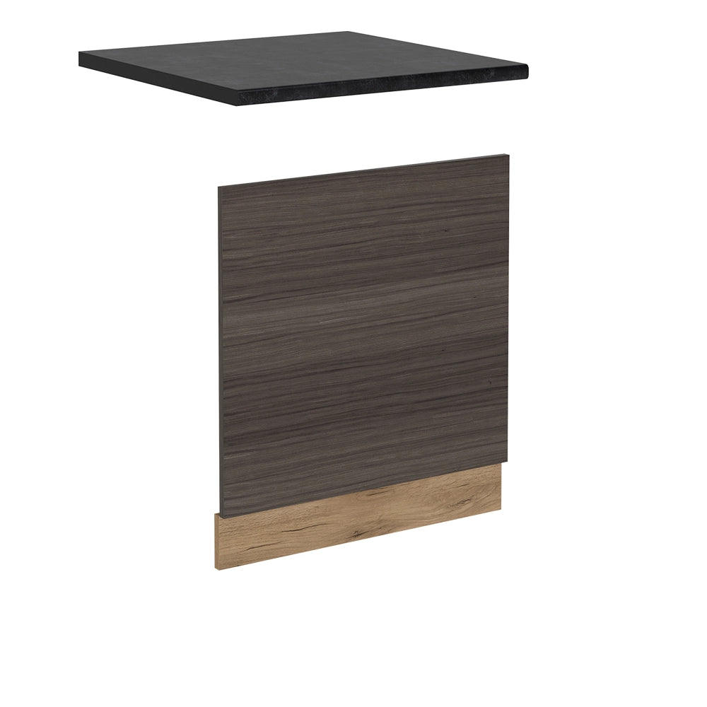 Pannello frontale R-Line Grigio nobile/Rovere dorato 60 cm, PL Antracite Vicco