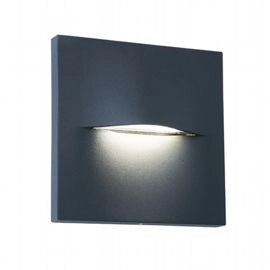 SOVIL -- SEGNA PASSO QUADRO 'OPEN' colore grafite - 3 watt