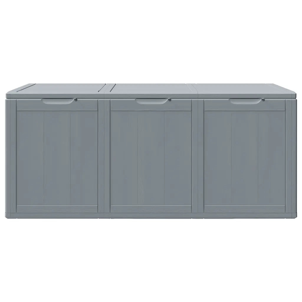 Baule da Giardino 270 L Grigio Aspetto legno in PP CFW8601027