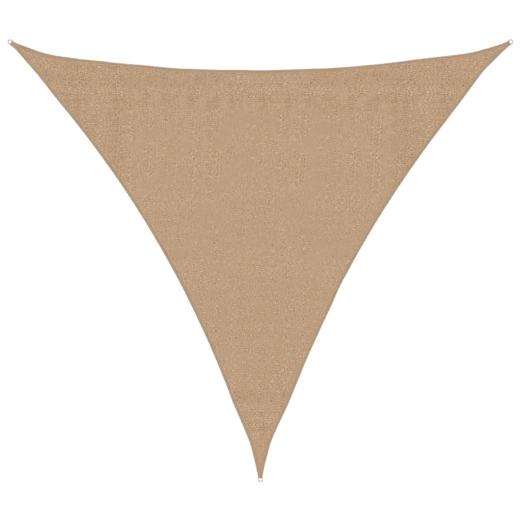 Vela Parasole | Telo Ombra | Vela da ombra 160 g/m2 Grigio Talpa 3,6x3,6x3,6 m in HDPE