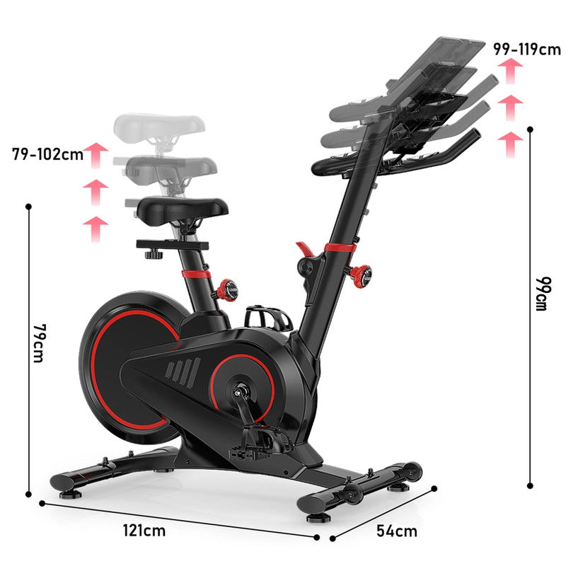 Cyclette domestica con resistenza magnetica più forte, silenziosa, comoda e stabile, capacità 120kg