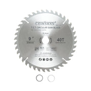 Disco circolare widia per legno 230x25,4mm, max. velocità. Crownman da 6600 giri/min, 40 denti