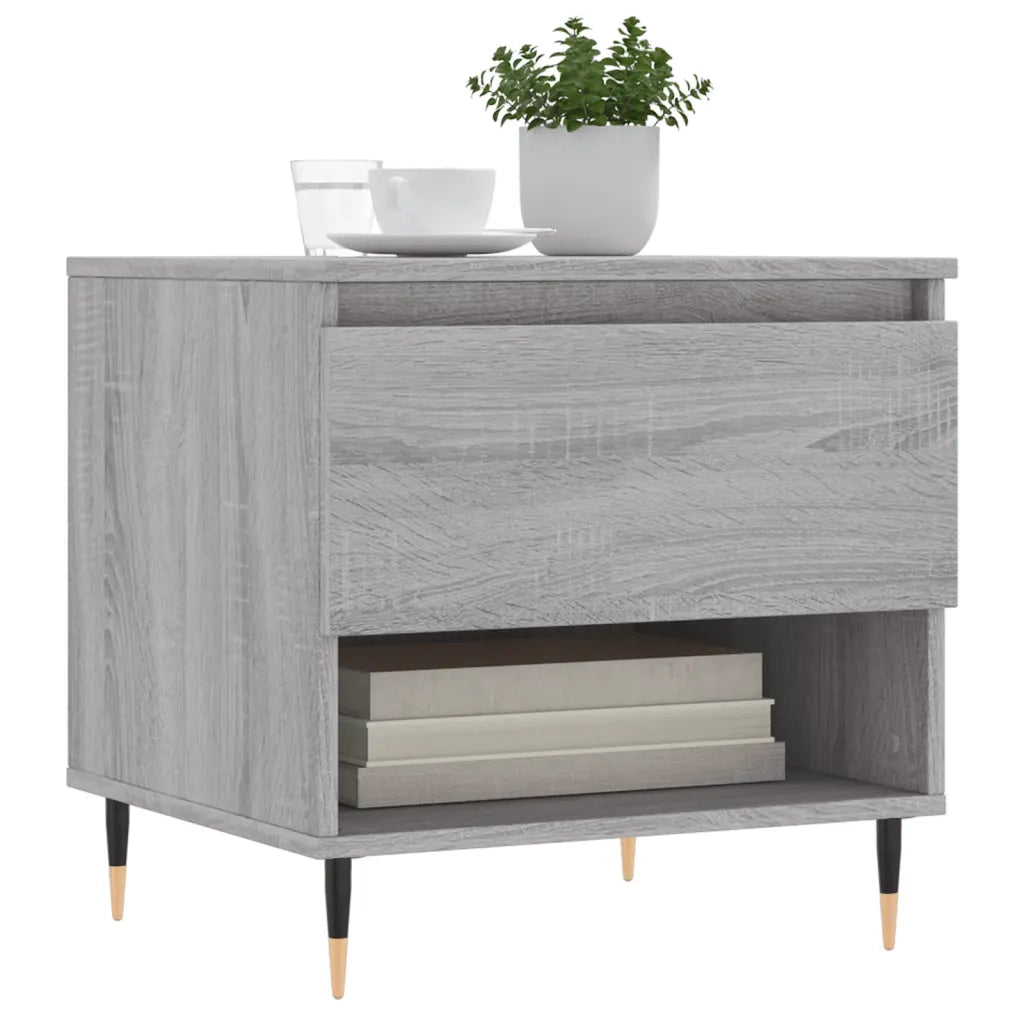 Tavolini Salotto 2pz Grigio Sonoma 50x46x50cm Legno Multistrato 830905
