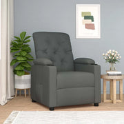 Divano Sedia-Poltrona Reclinabile in Tessuto Grigio Scuro 883517