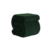 Pouf in bouclé, verde