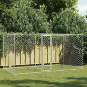 Gabbia per cani Argento 400 x 200 x 200 cm Acciaio zincato