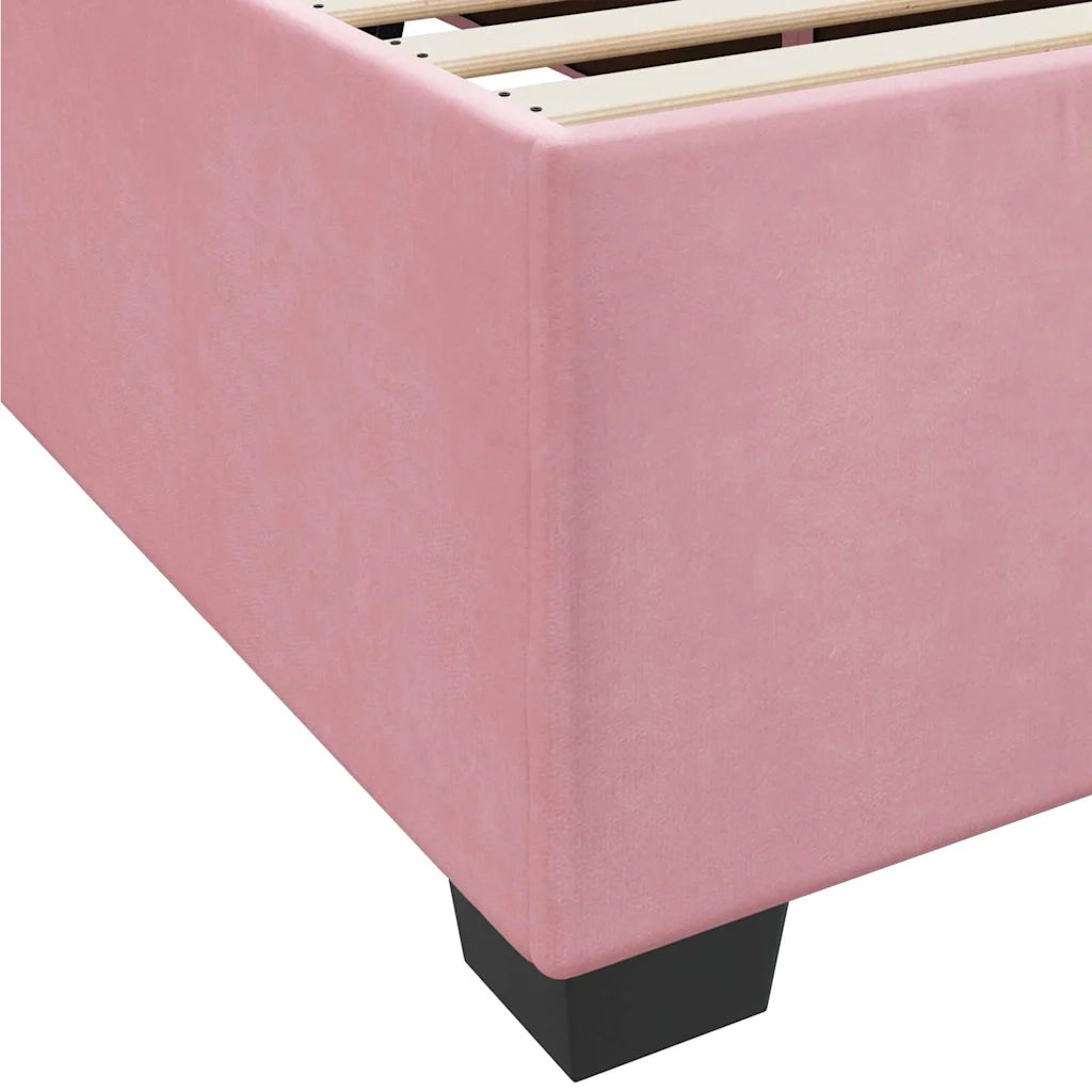 Struttura del letto con materasso-Giroletto Rosa 80 x 200 cm Tessuto 396866