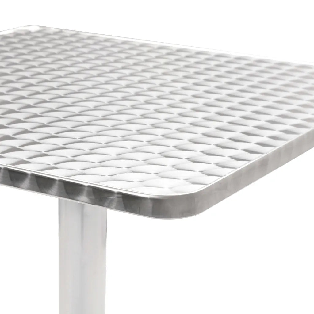 Tavolo da Giardino Argento 60x60x70 cm in Alluminio cod mxl 54726