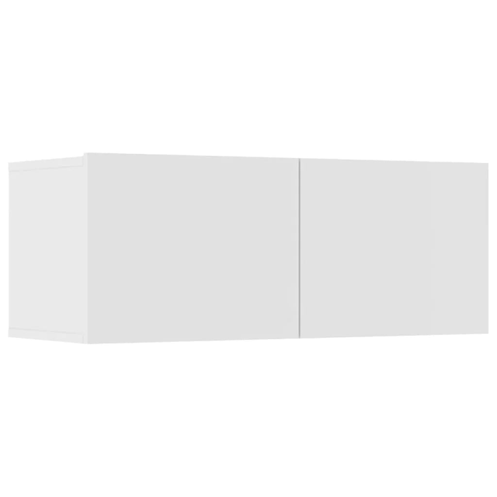 Set di mobili da 6 pezzi tra cui armadio credenza mobile TV televisore per soggiorno camera da letto salotto legno ingegnerizzato bianco 02_0025013