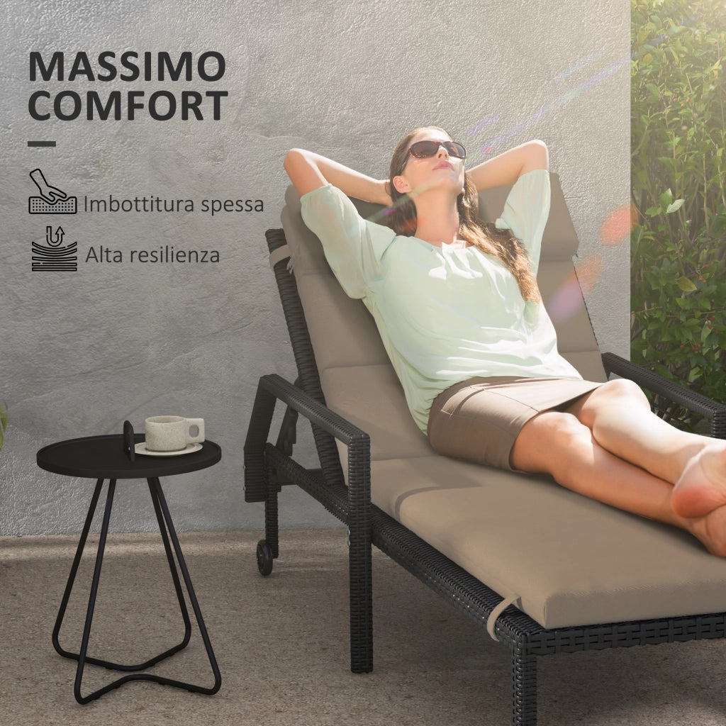 Cuscino per Lettino ¨C Zephmum ¨C Grigio Scuro in Tessuto