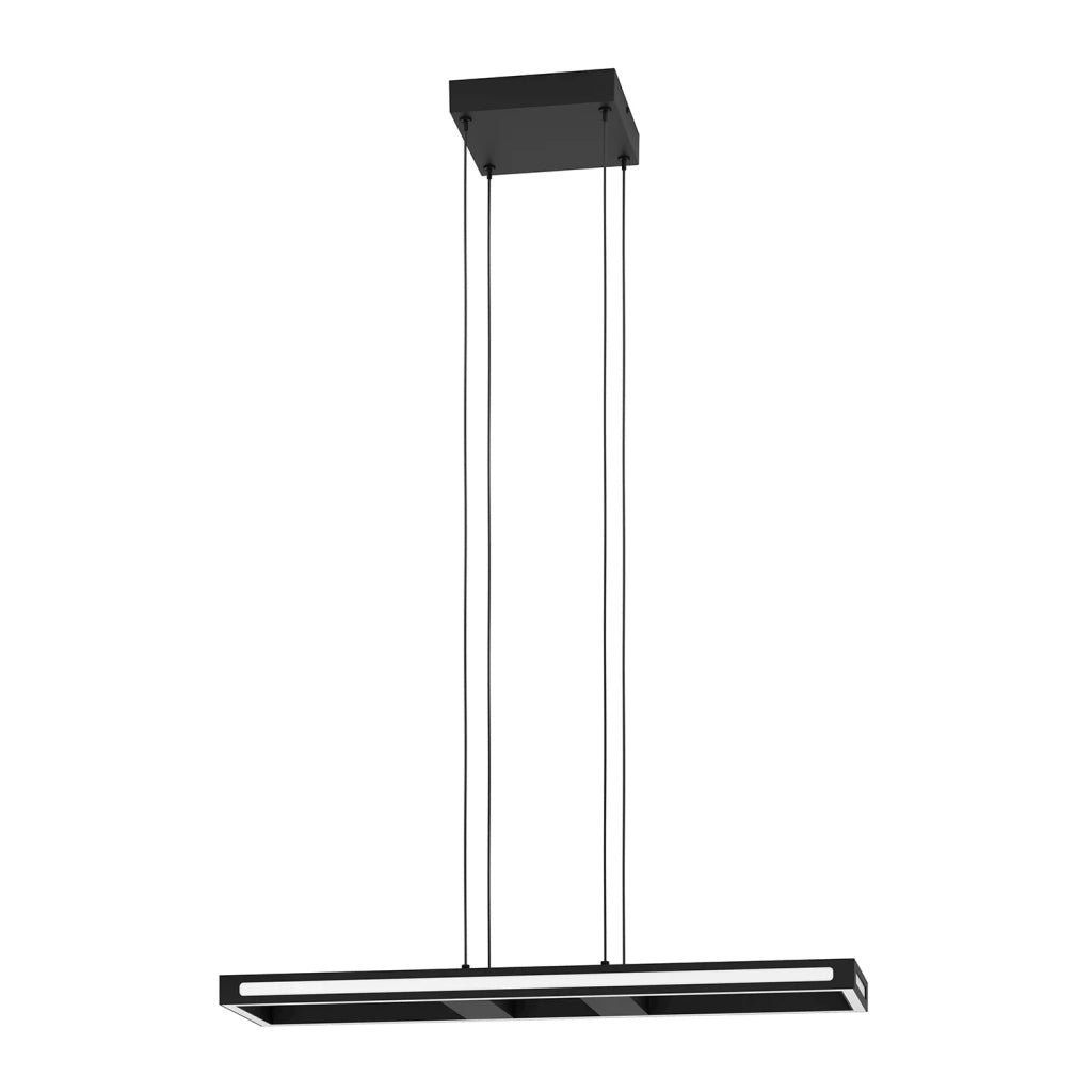 Sospensione Contemporanea Salvilanas-Z Alluminio Nero 1 Luce Led 21W 2700Lm