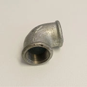 Raccordo ff 1''+1/4'' gomito zincato curva di ghisa malleabile