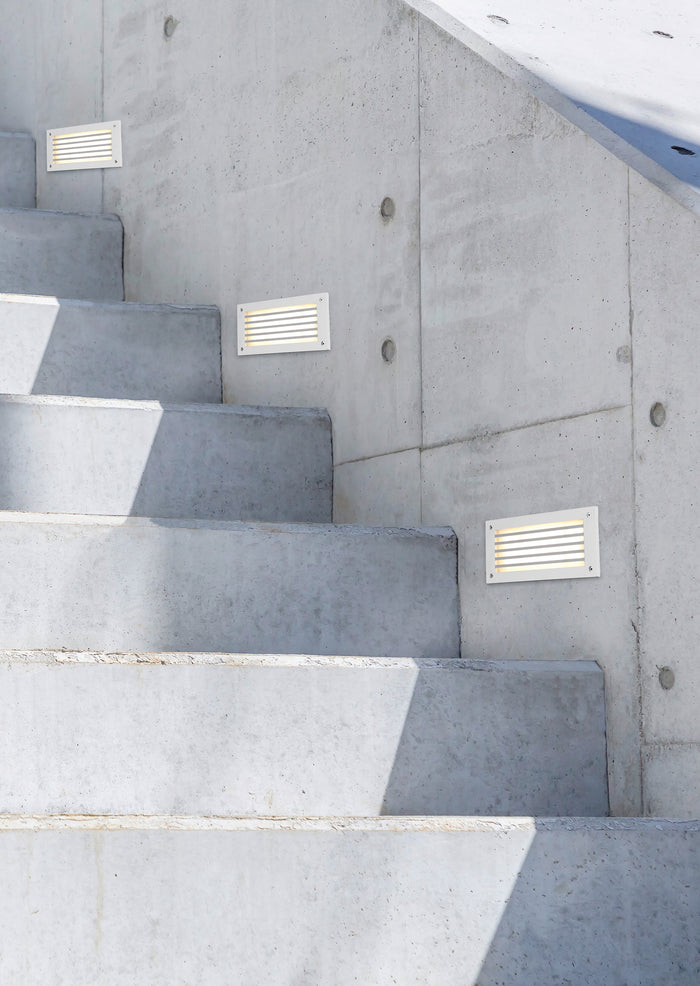 Applique da Esterno a Led in Alluminio Bianco Opaco