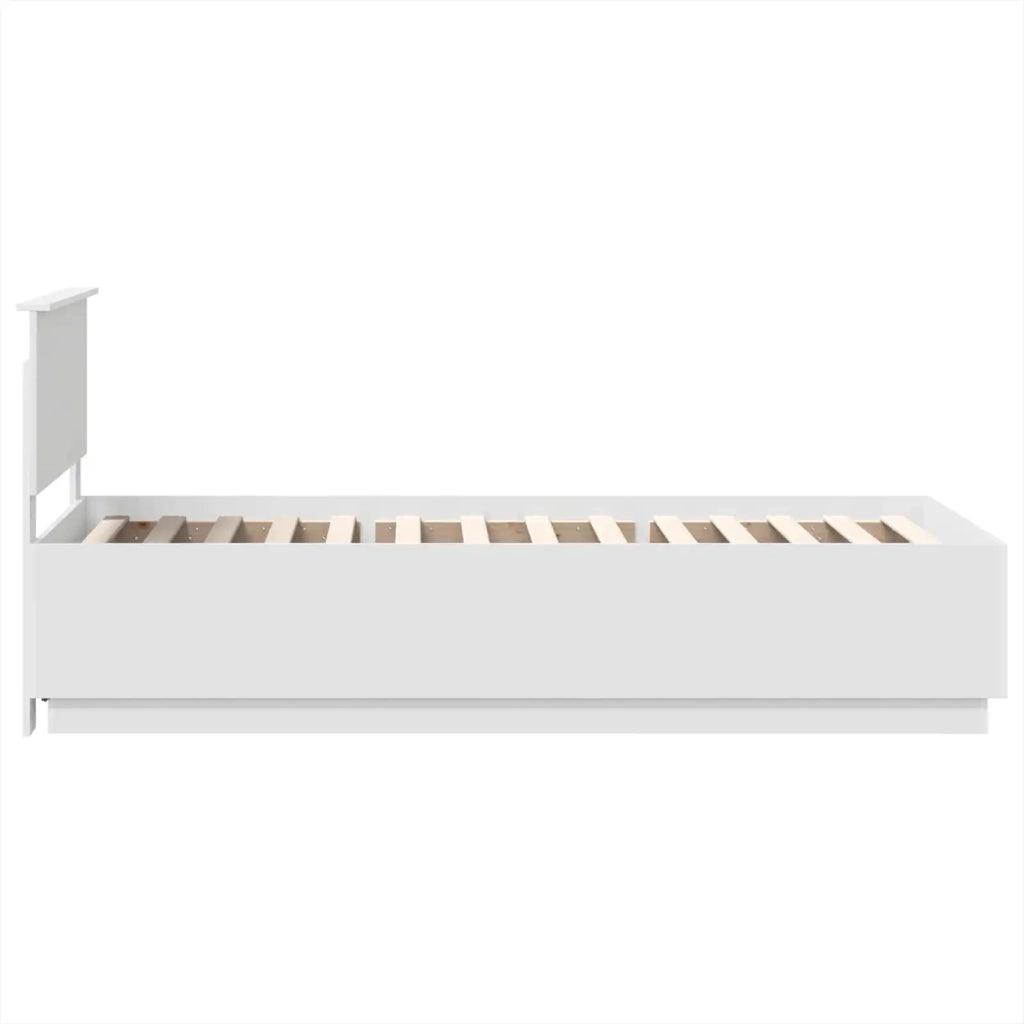 Struttura del letto Bianco 75 x 190 cm Legno ingegnerizzato