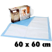 Trade Shop - 30 Tappeti Tappetini Assorbenti Traversine Per Cani Trattiene Odori 60x60cm -