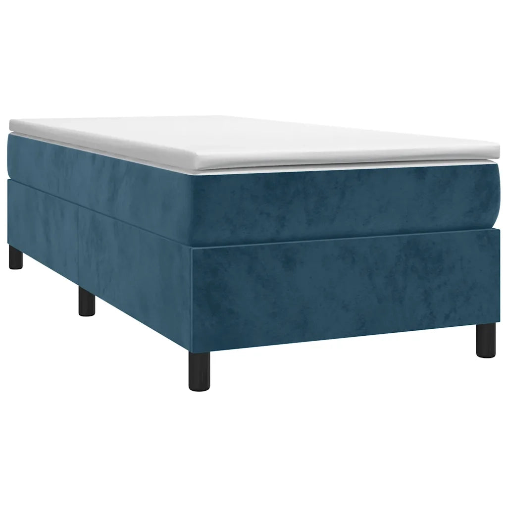 Giroletto a Molle Blu Scuro 80x200 cm in Velluto cod mxl 62596