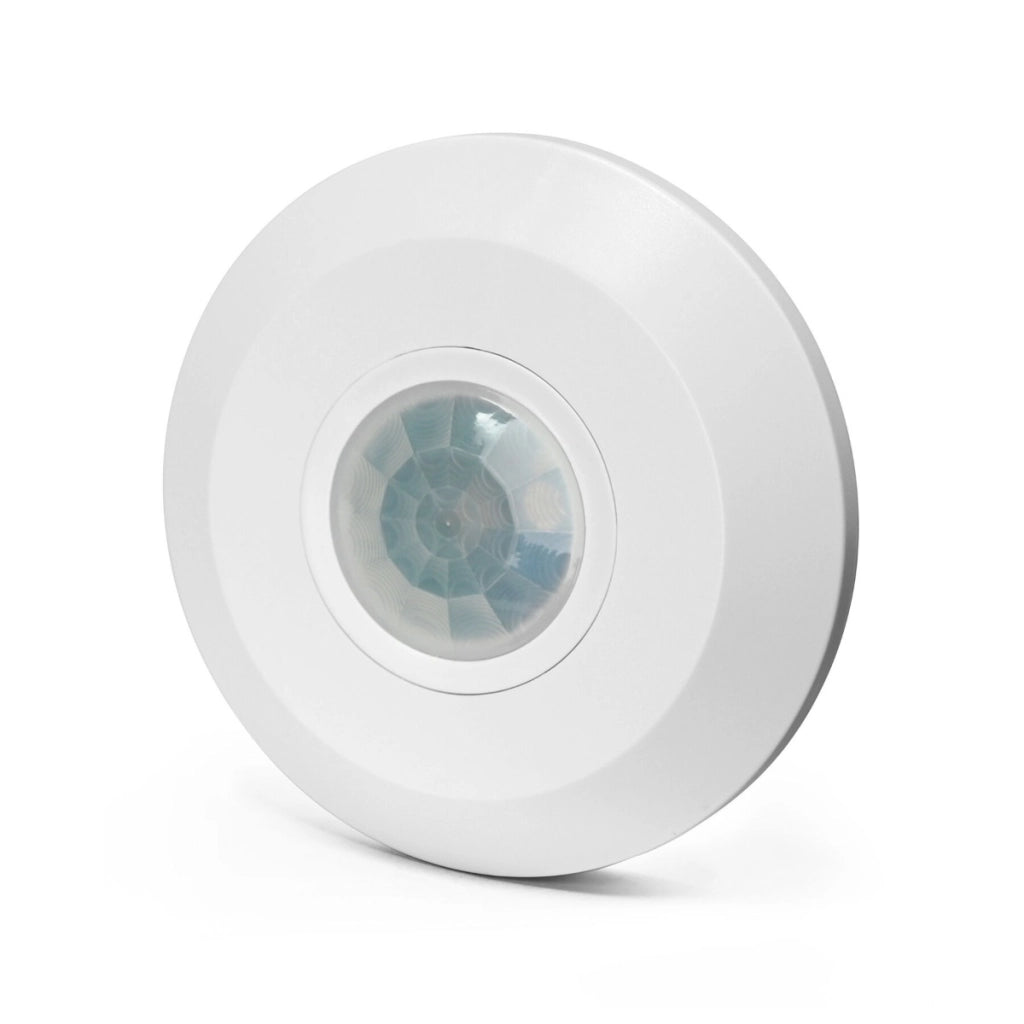 Sensore movimento crepuscolare PIR bianco tondo Videx