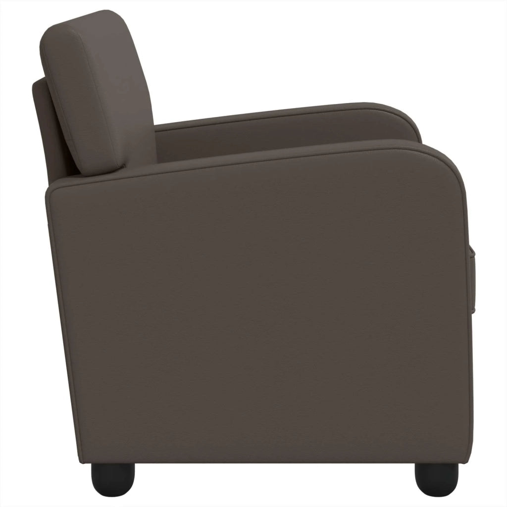 Poltrona Marrone Lucido Similpelle 42043436