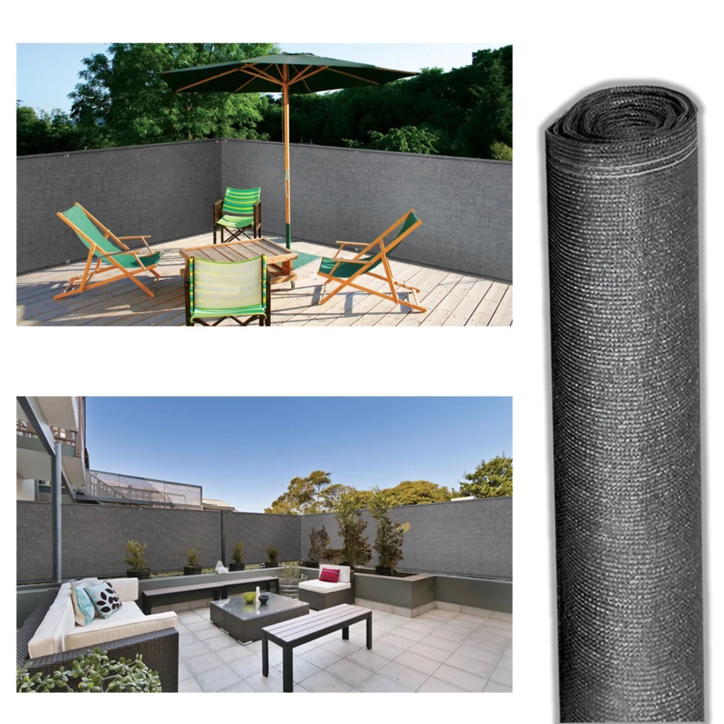 ProBache - Rete ombreggiante 2x10m, telo rotolo per recinzione giardino 220g/m², grigio