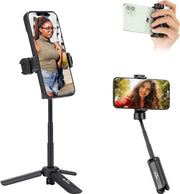 Stativo per vlogging da desktop - Otrente per smartphone e fotocamera con gancio freddo - Asta regolabile da 16 cm a 25 cm per selfie con smartphone, fotocamera DSLR, webcam