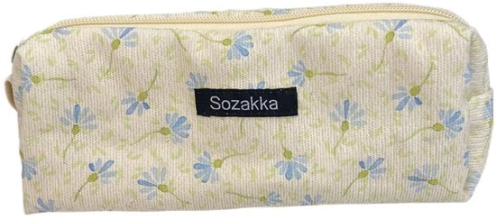 Etui piccolo in luce blu chiaro per contenere make-up, soldi e chiavi