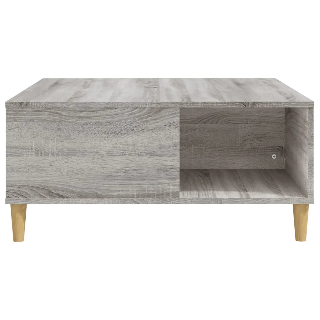 Tavolino salotto | Tavolino da caff¨¨ | Tavolino da Soggiorno Grigio Sonoma 80x80x36,5 cm Legno Multistrato