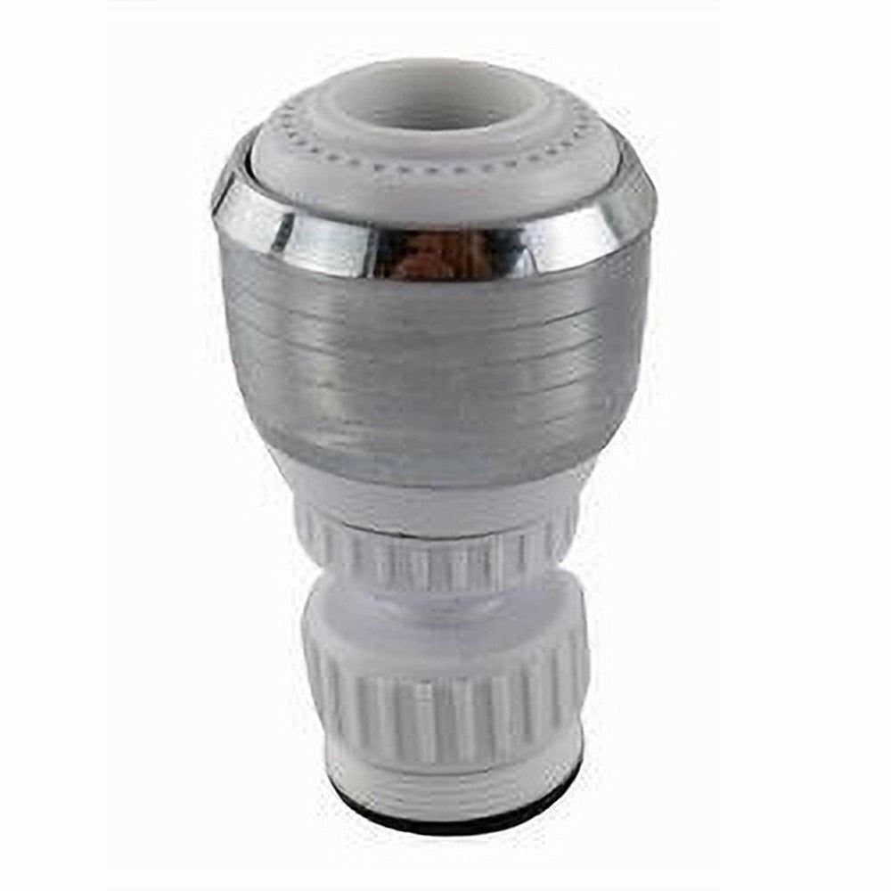 Trade Shop - Aeratore Rompigetto Per Rubinetto Lavello Cucina Cromato Bianco Con Snodo 69267 -
