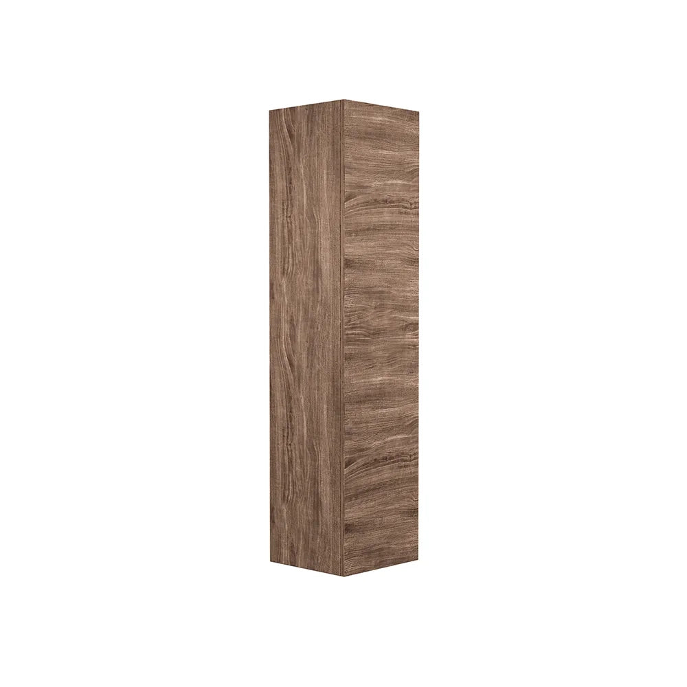 Colonna bagno sospesa altezza 140 cm rovere scuro reversibile | Yili