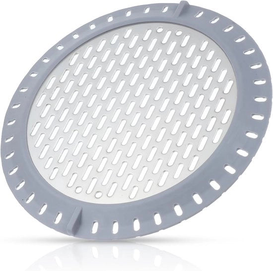Pulitore capelli a forma di cerchio - doccia - acciaio inossidabile - setto di scarico - raccoglitore capelli in metallo - scarico - setola per doccia - vasca da bagno - bagno - cucina - lavello - scarico - 13 cm