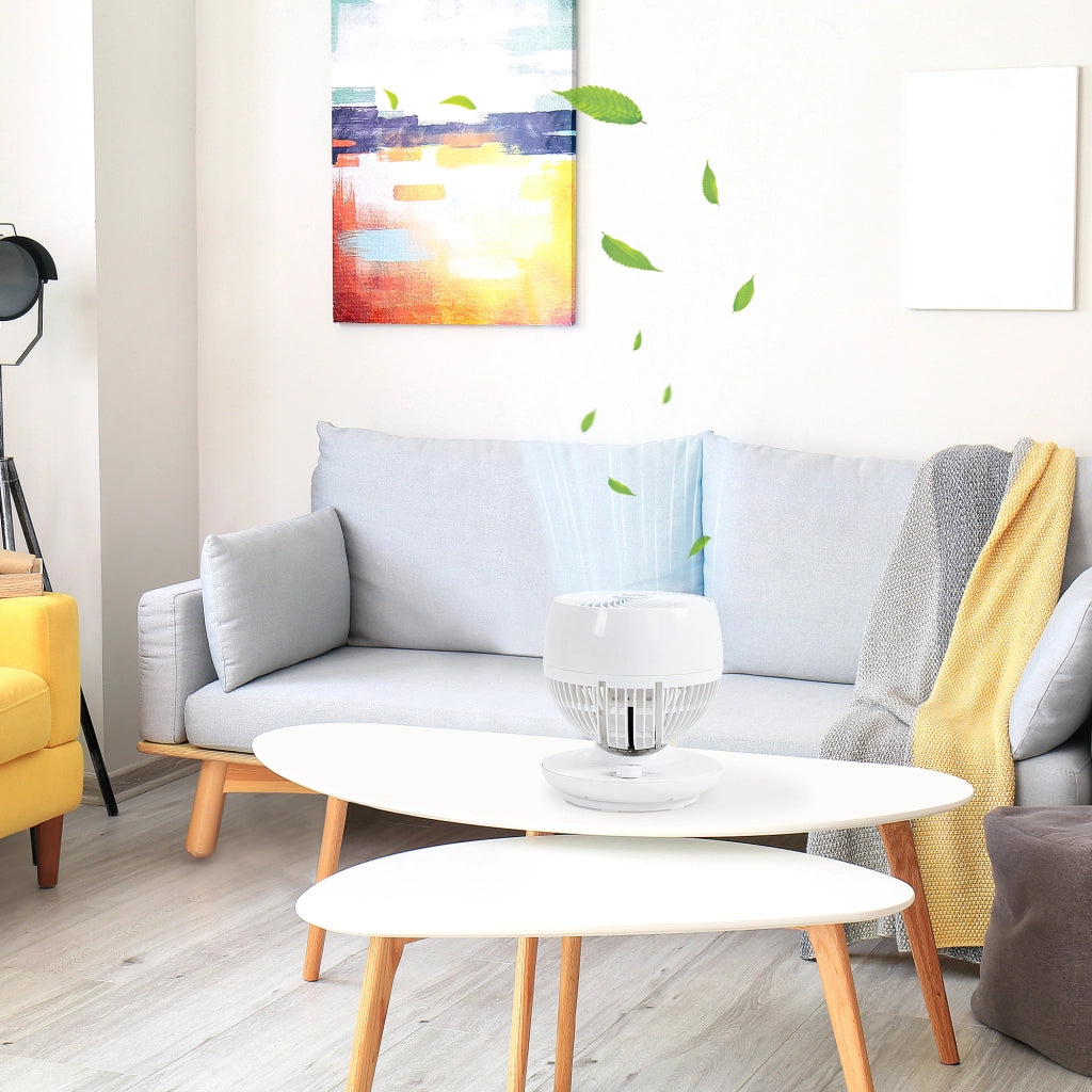 Ventilatore da Tavolo a 3 Velocit¨¤ ¨C Zephmum ¨C Bianco e Nero