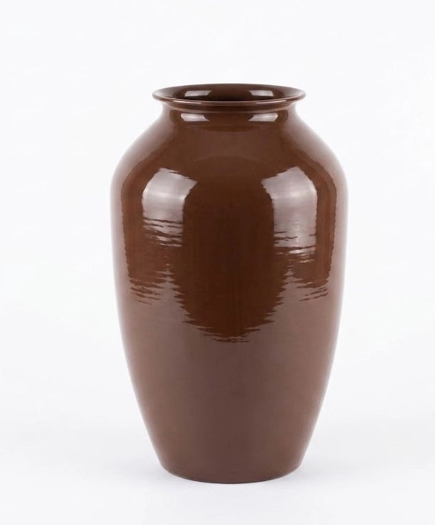 Vaso in metallo MONDEX ROGER 10x17x27 cm cioccolato 1 pz