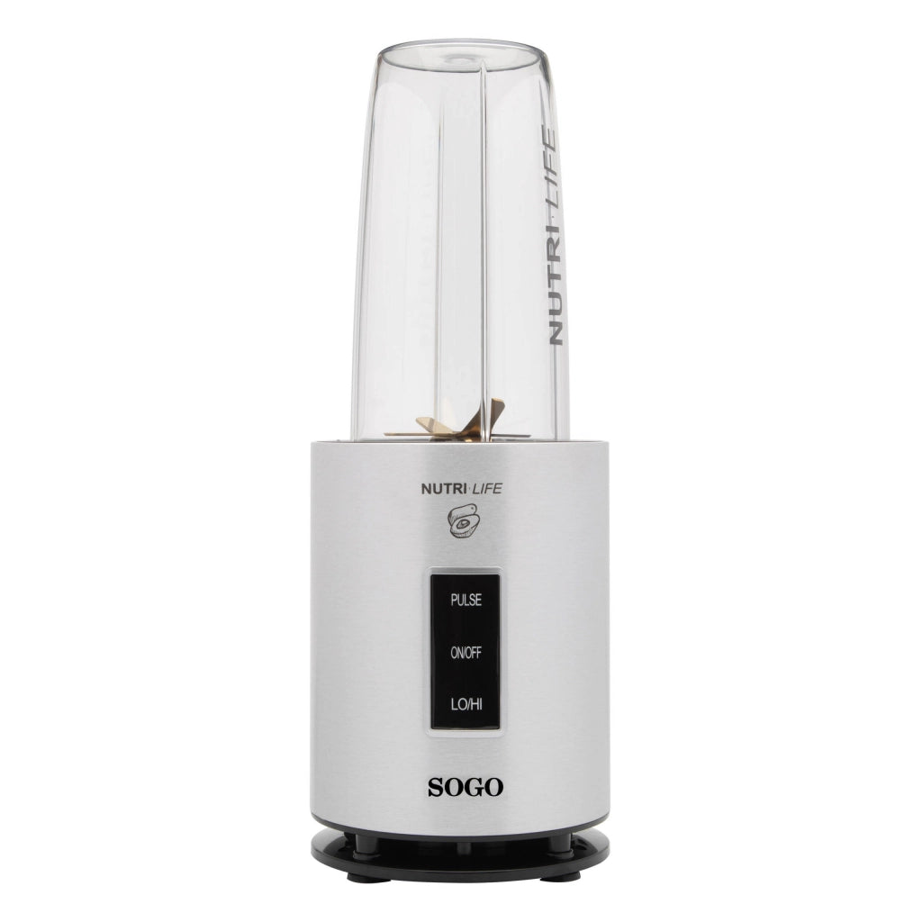 Frullatore personal blender 1200W con funzione tritaghiaccio, 2 bicchieri 1L e 0.4L BPA free, lame titanio - SOGO