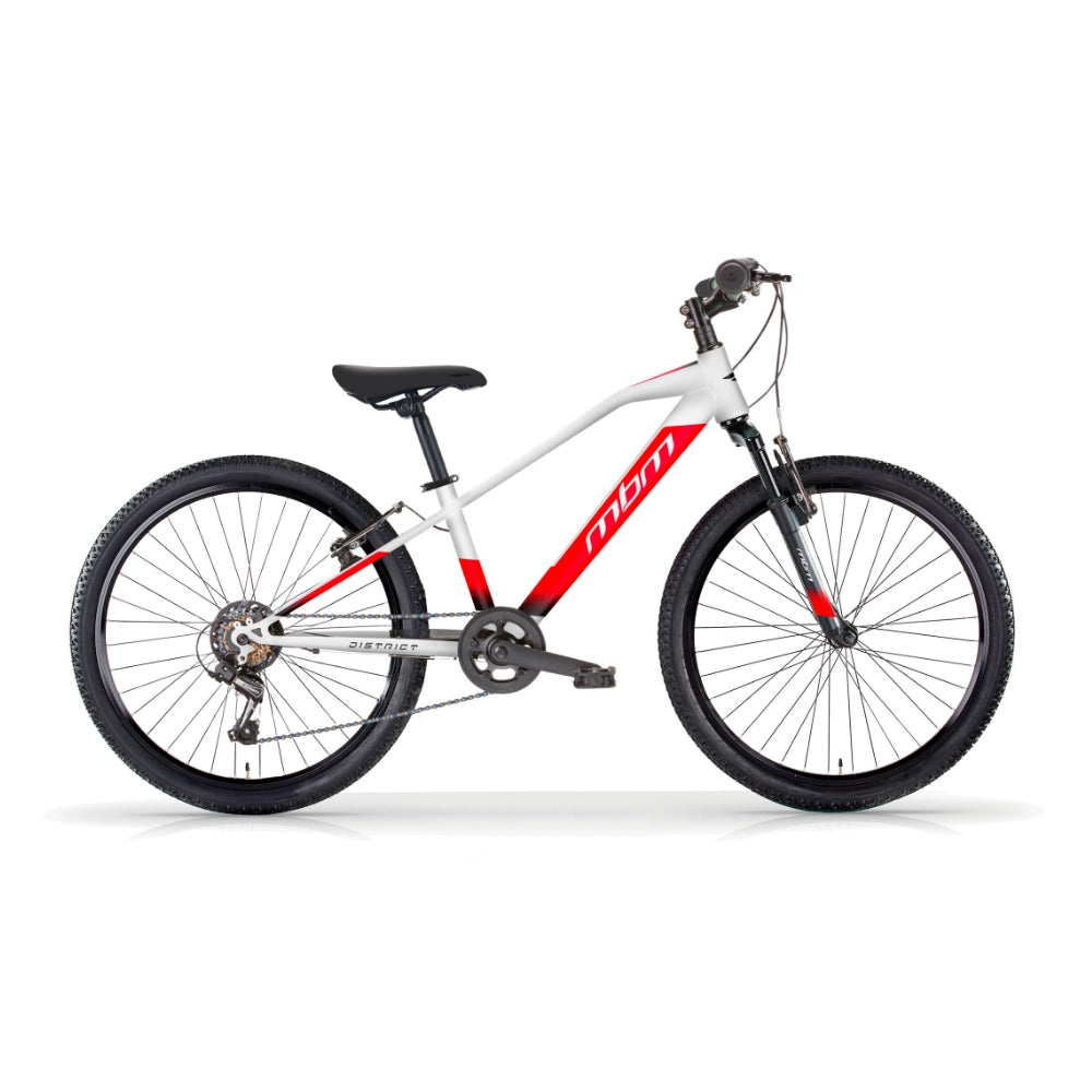 Bicicletta Uomo MTB MBM District 26" con Cambio 18 Velocità-Bianco
