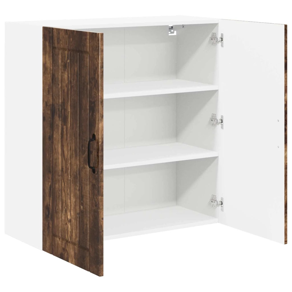 Armadietto a muro LUCCA Rovere Fumo 80 x 31 x 80 cm